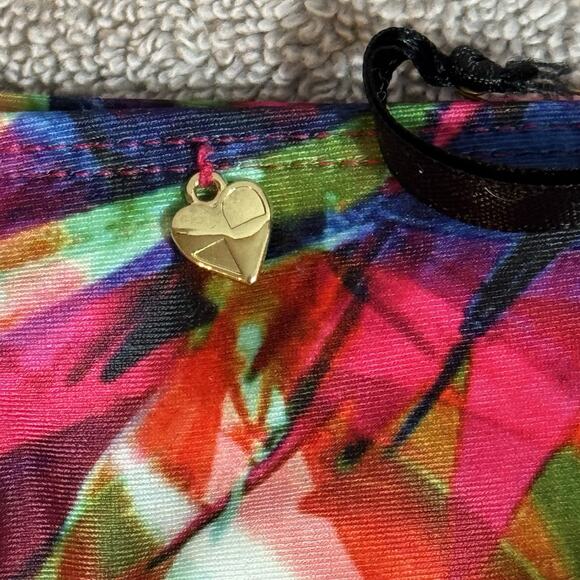 Boho Y2K Bikini Swim Bottom 4 Adjustable Tie Side Beach Luxury Abstract Festival - Picture 3 of 9